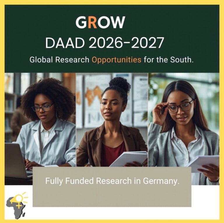 DAAD GROW Programme 2026/2027  Fully Funded