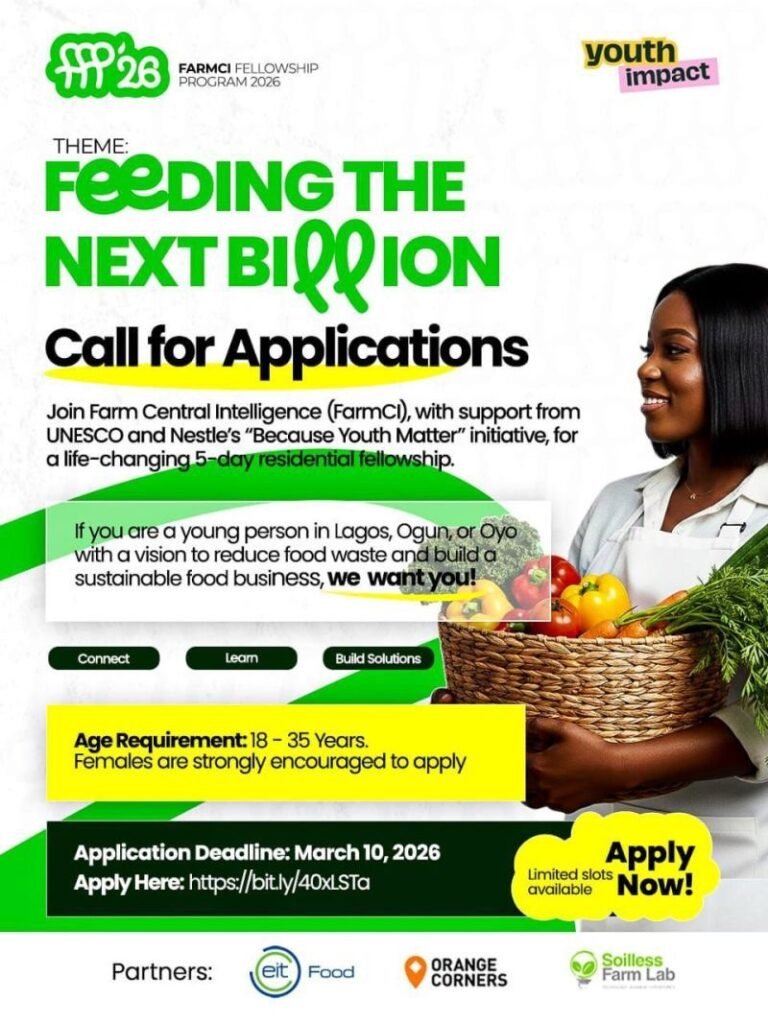Feeding the Next Billion food innovation fellowship