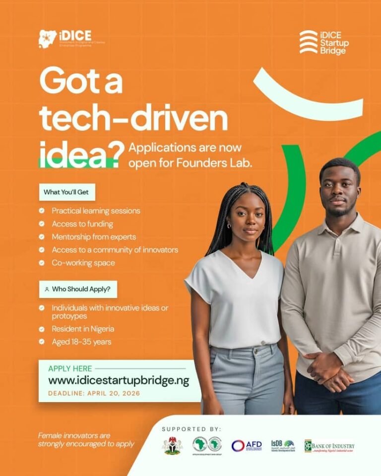Apply to the iDICE Startup Bridge Founders Lab