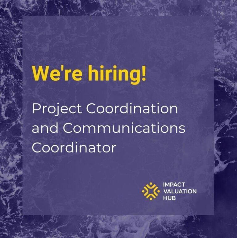 Vacancy at The Impact Valuation Hub