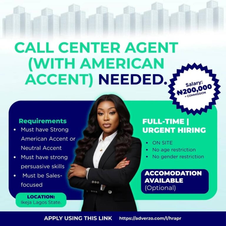 Apply to the Call Center Agent Job opportunity