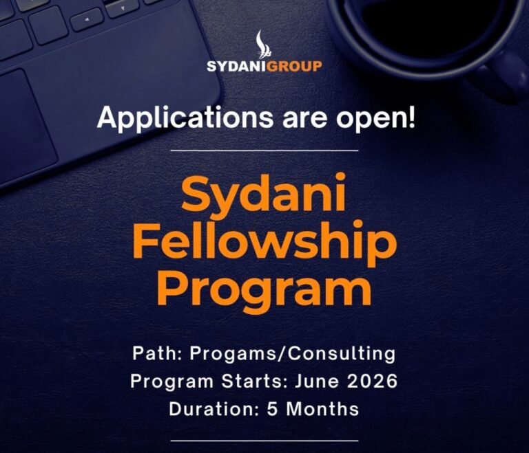 Apply to the Sydani Fellowship Program