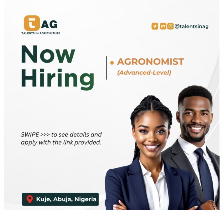 Vacancies at Talents in Agriculture