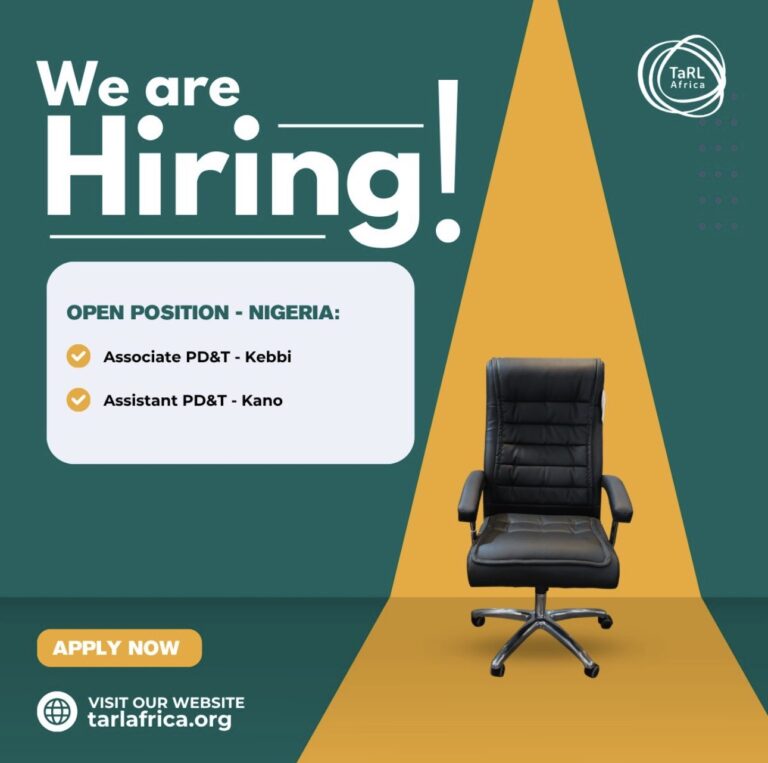Job Opportunity: Assistant, Program Delivery and Training PD and T Kano