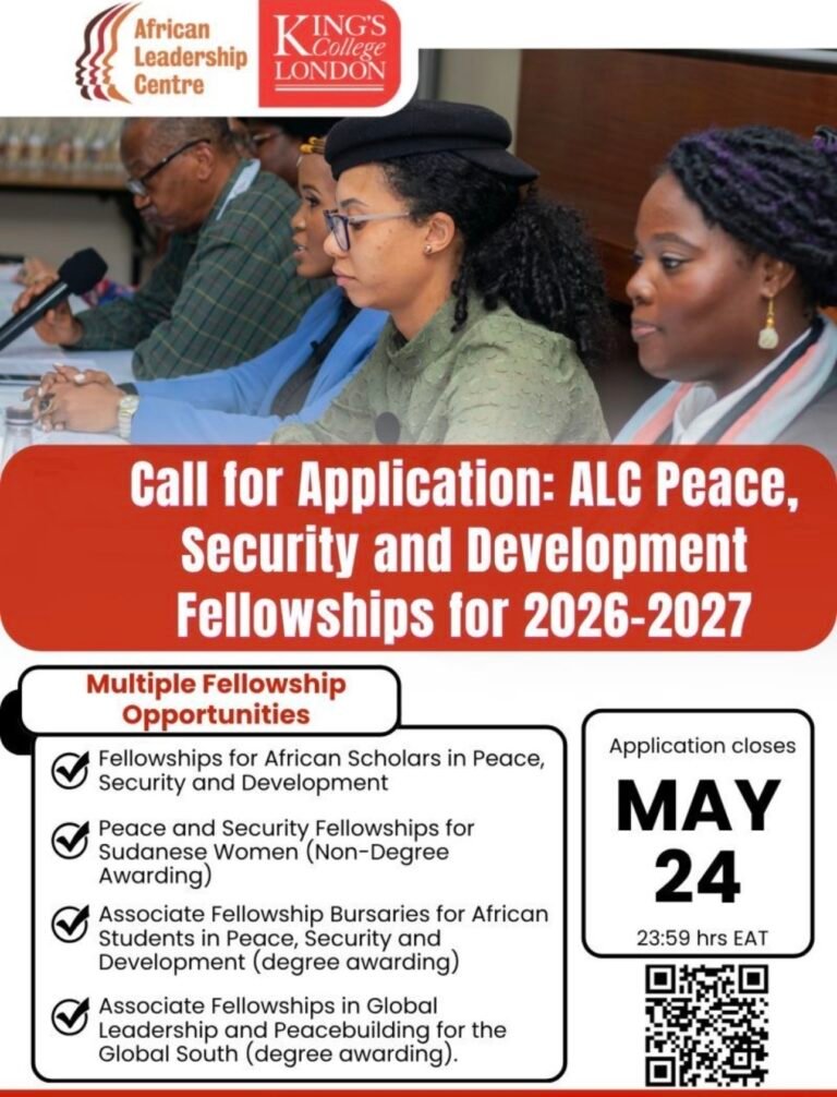 Apply to The African Leadership Centre (ALC)