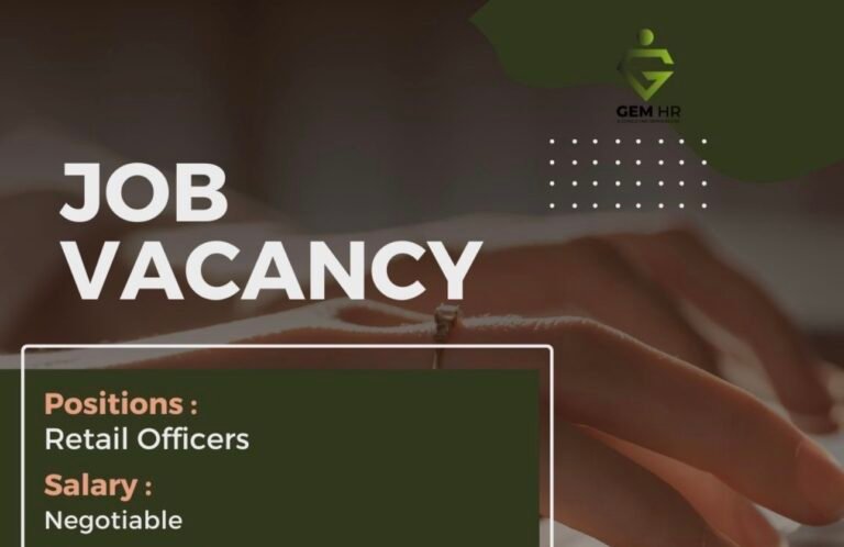 URGENT HIRING for RETAIL OFFICERS