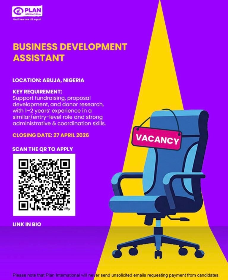 Business Development Assistant  with Plan International
