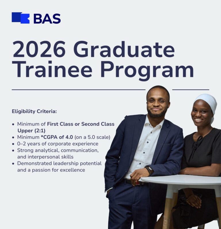 Graduate Trainee Program 2026 – BAS Group