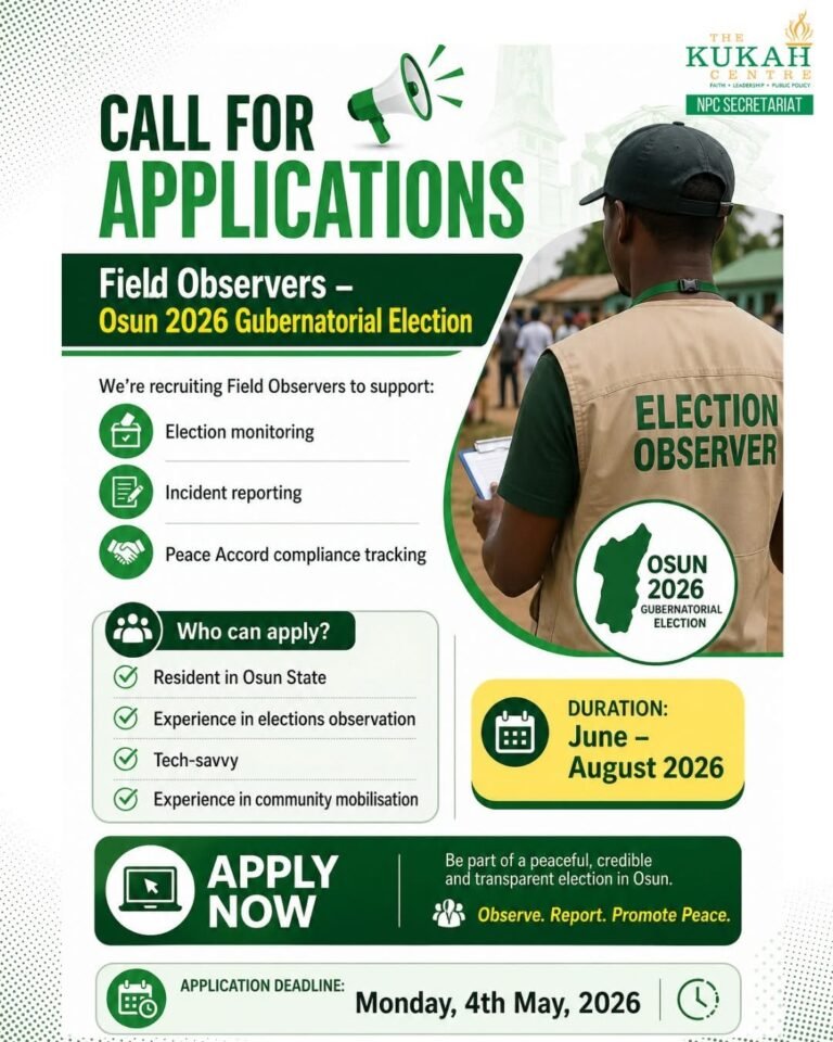 THE KUKAH CENTRE (TKC) – NOW HIRING