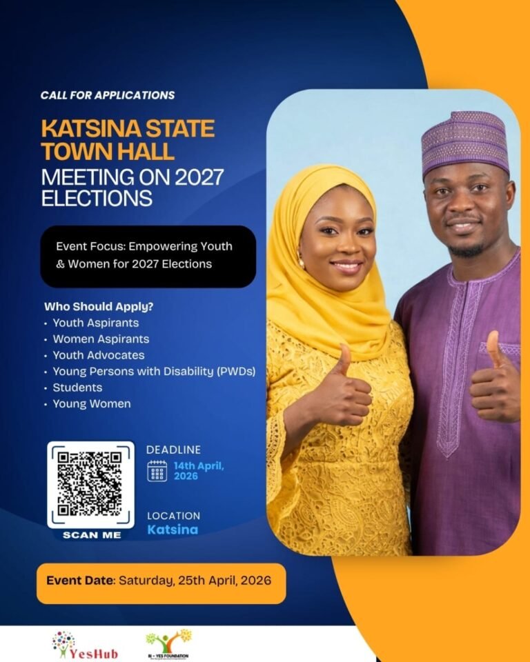 Apply to the Katsina State Townhall Meeting on Youth and Women Participation