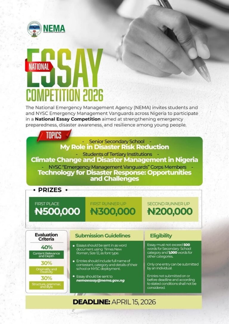 2026 NEMA National Essay Competition
