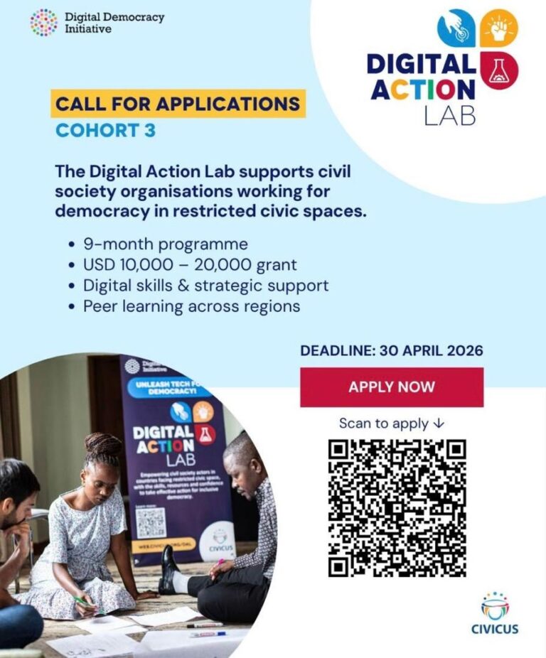 Apply to the The Digital Action Lab programme