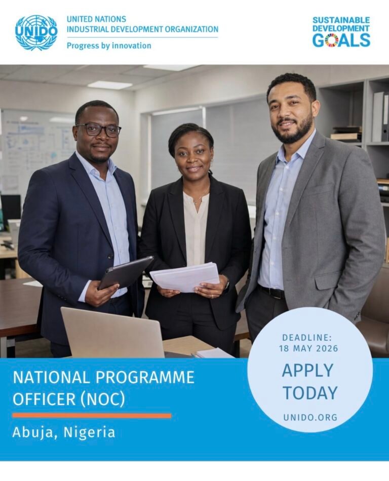 Vacancies at The United Nations Industrial Development Organization (UNIDO) in Abuja