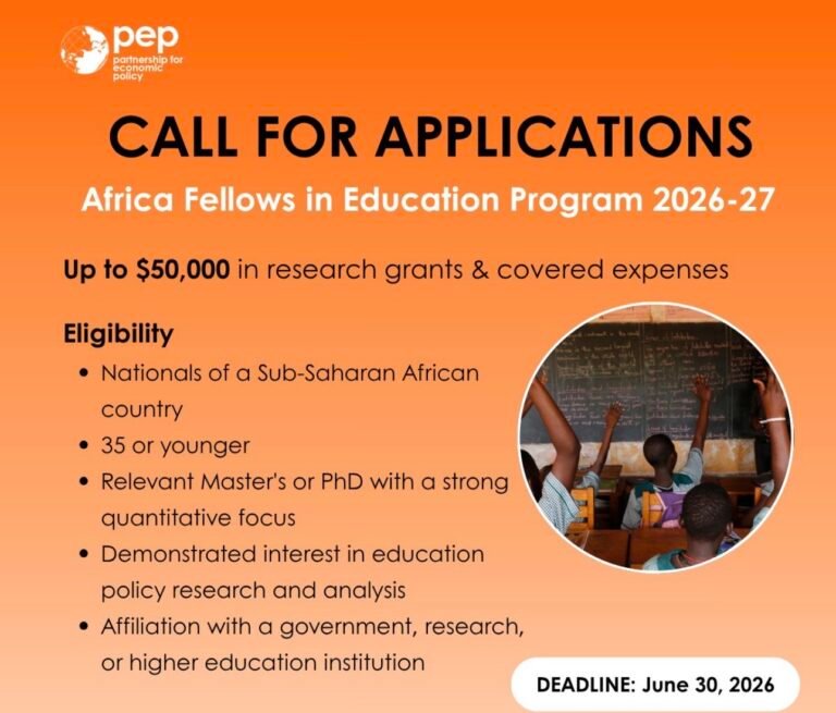 Africa Fellows in Education Program (AFEP) 2026/2027
