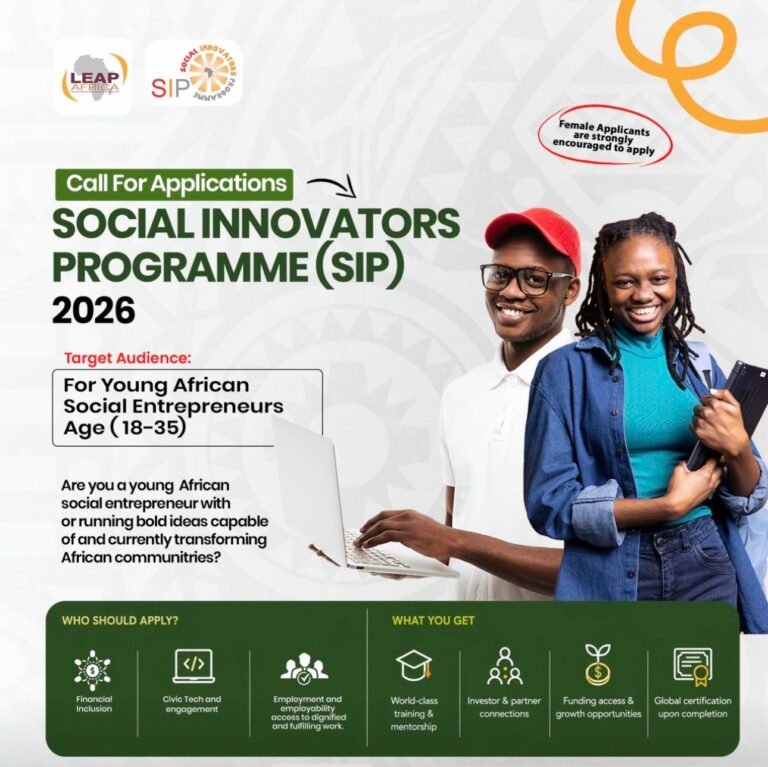 Social Innovators Programme (SIP) 2026