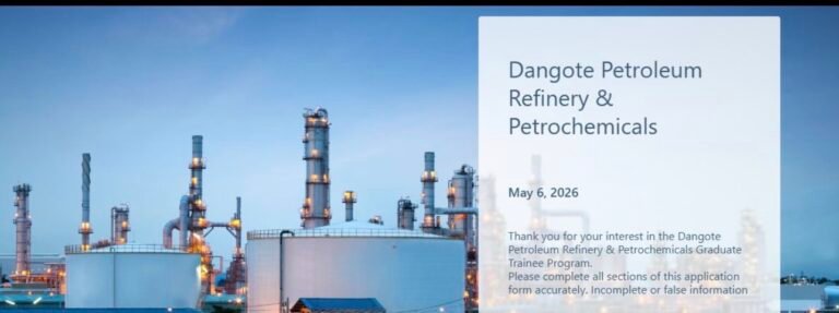 Dangote Petroleum Refinery & Petrochemicals Graduate Trainee Program