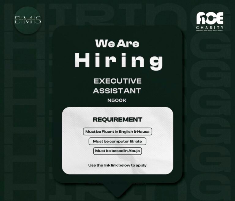 Executive Assistant Role at EMS Abuja