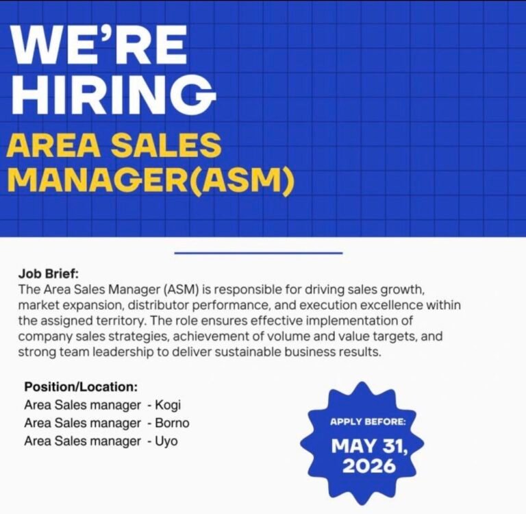 AREA SALES MANAGER (ASM) at Blume Distribution