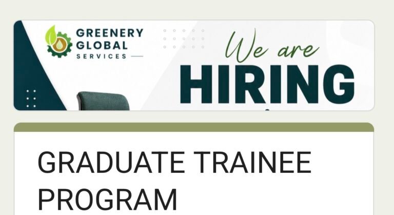 Greenery Global Services Graduate Trainee Program