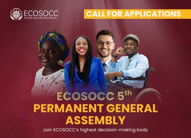 Apply to the ECOSOCC 5th Permanent General Assembly