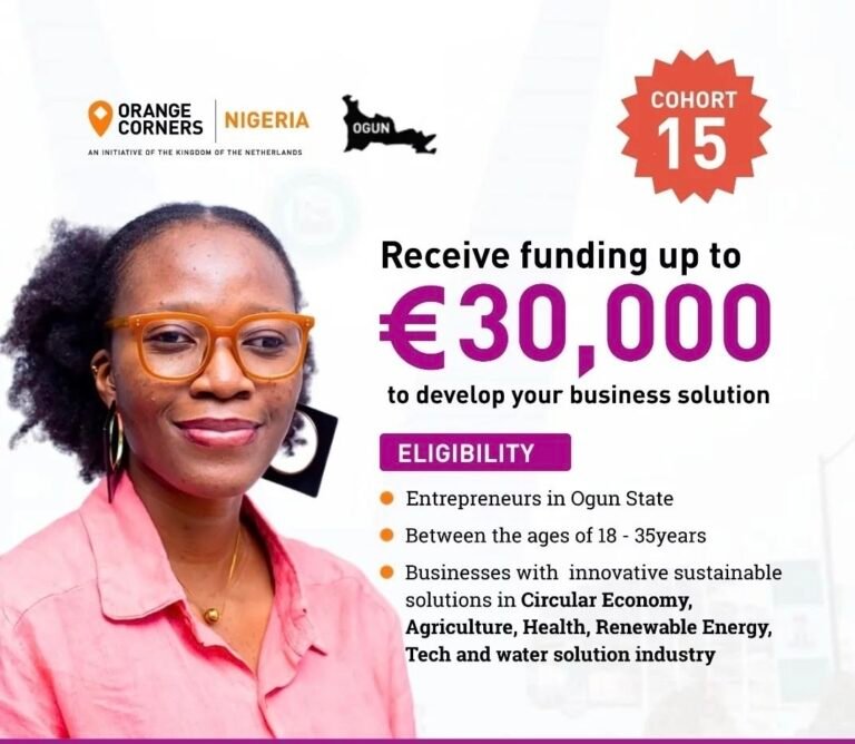 Orange Corners Nigeria Incubation Programme (Cohort 15)