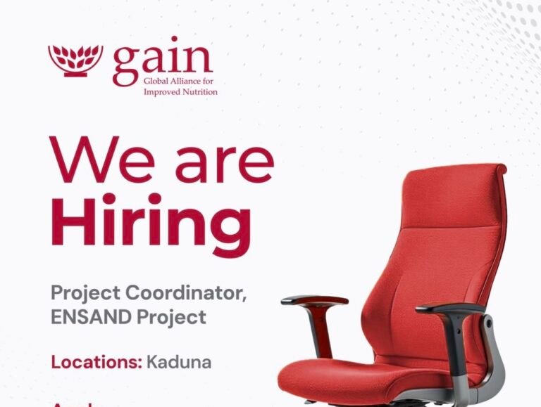 Project Coordinator – ENSAND Project (GAIN)
