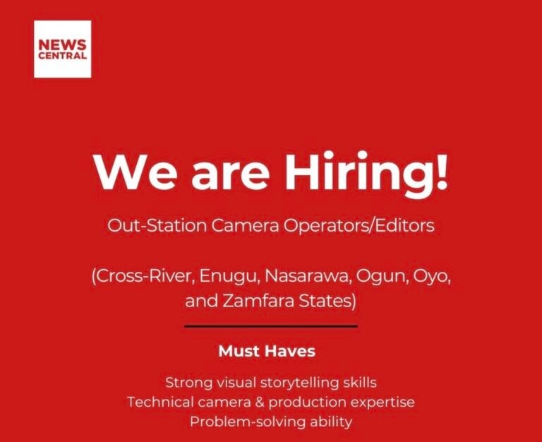 CAREER OPPORTUNITY AT NEWS CENTRAL