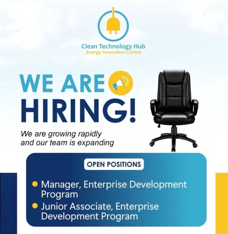 Vacancies at CLEAN TECH HUB