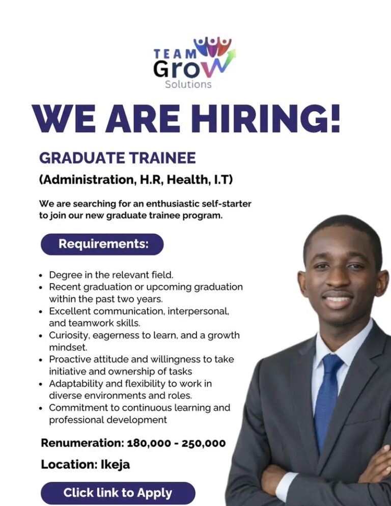 TEAM GROW SOLUTIONS GRADUATE TRAINEE PROGRAMME 2026