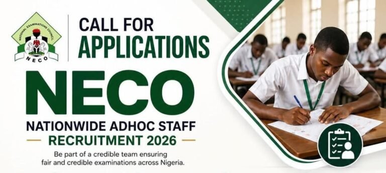 JOB OPPORTUNITY: EXAMINATION SUPERVISORS (NATIONWIDE) with NECO