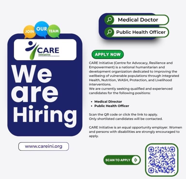 Vacancies with CARE Initiative