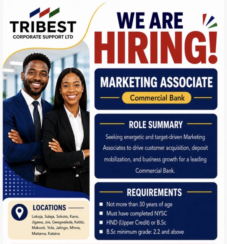 Tribest Corporate Support Limited job advertisements