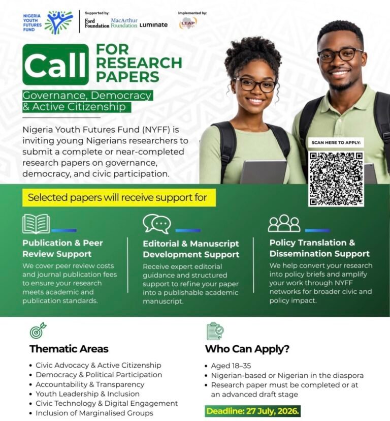 Call for Research Papers: Governance, Democracy & Active Citizenship