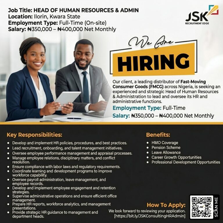 JOB VACANCY ADVERTISEMENT POSTER