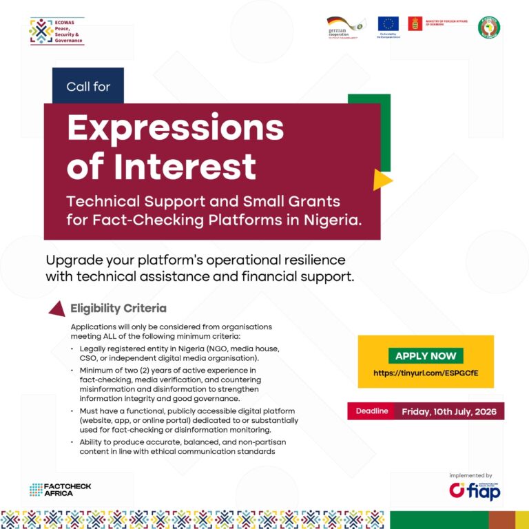 Grant call for application