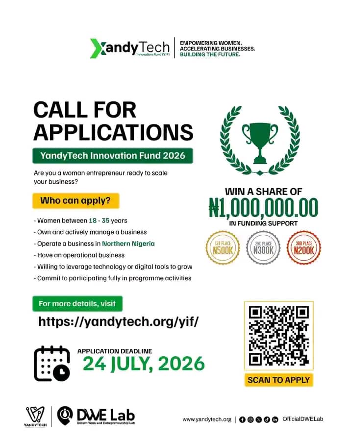 Apply to the YandyTech Innovation Fund (YIF) 2026