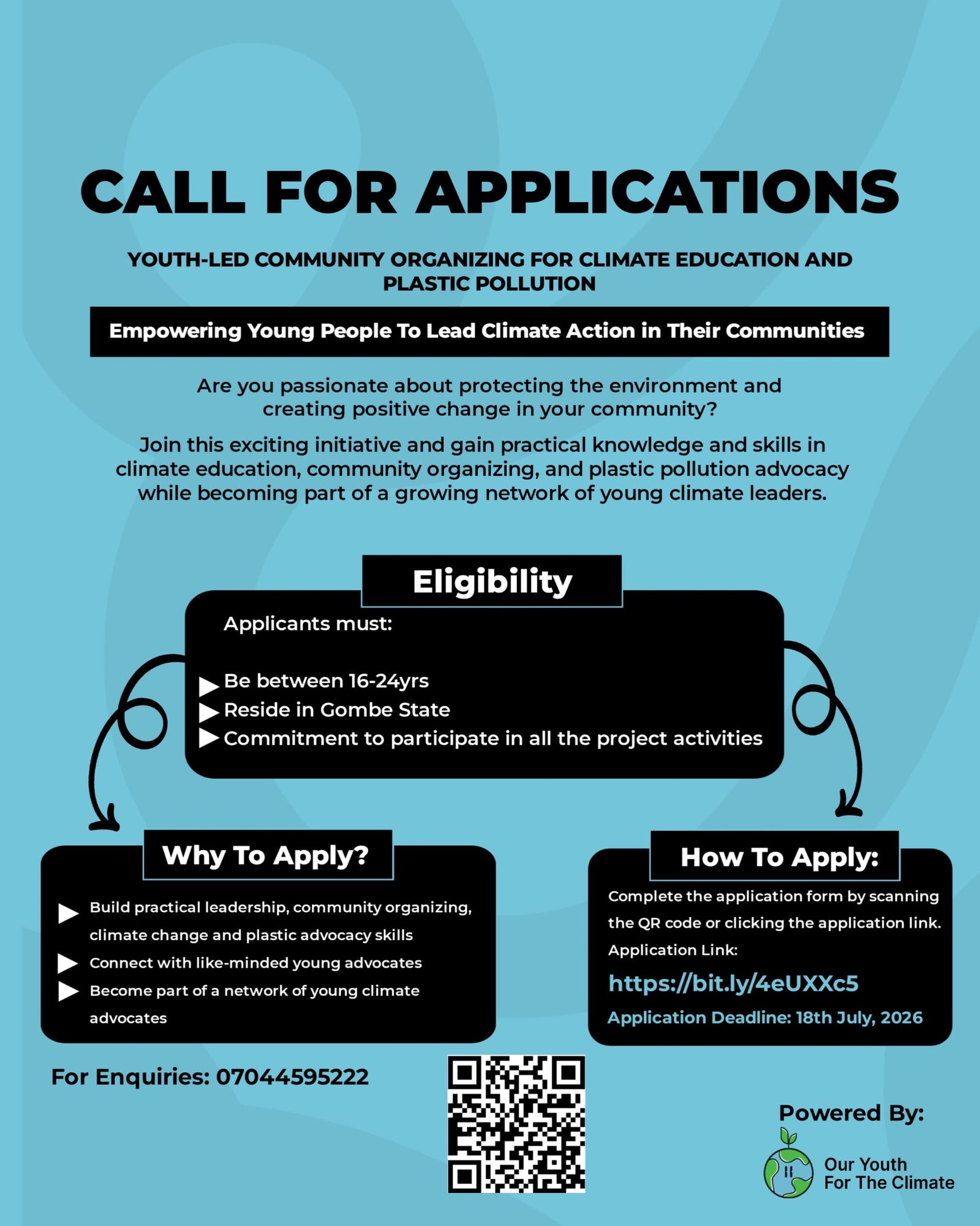 Opportunity for GOMBE YOUTHS