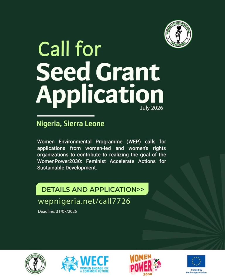 CALL FOR SEED GRANT APPLICATION