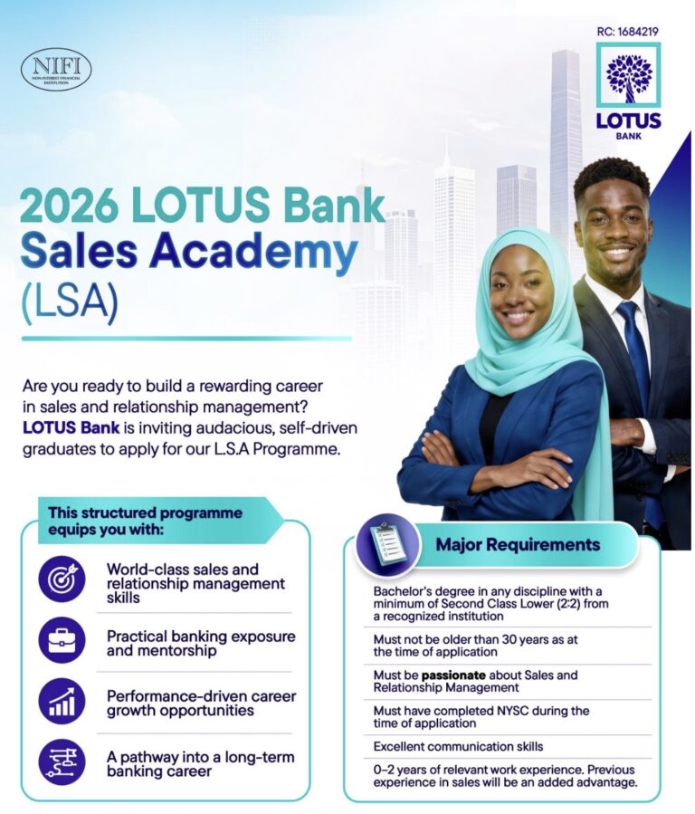 LOTUS BANK SALES ACADEMY (LSA) 1.0 – 2026