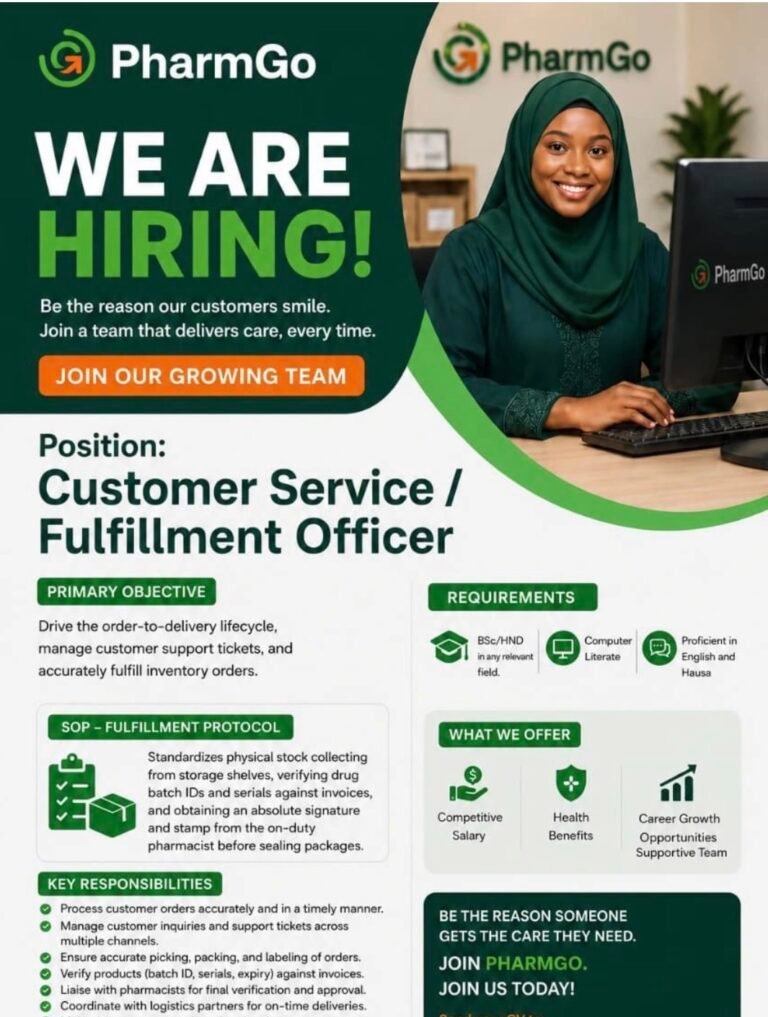 Pharm Go job advertisement