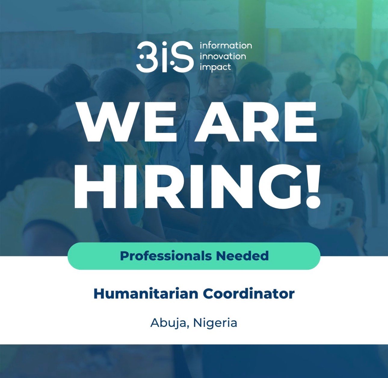 3iS NGO JOB ADVERTISEMENT