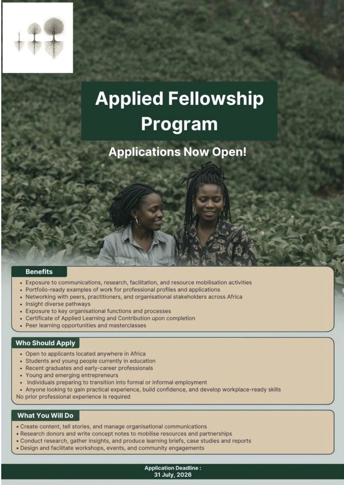 Applied fellowship advert