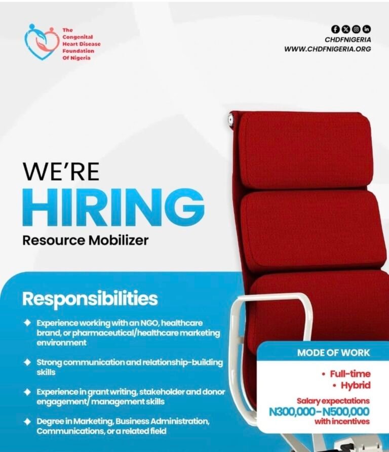 Vacancy at Congenital Heart Disease Foundation of Nigeria