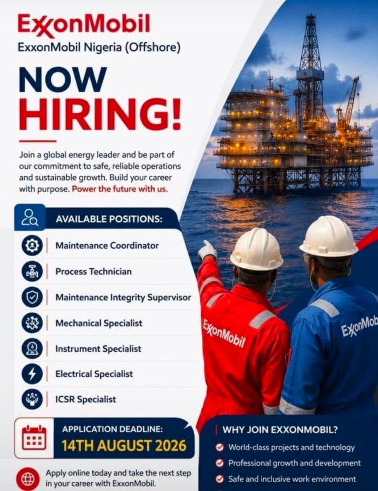 EXXON MOBIL JOB ADVERTISEMENT