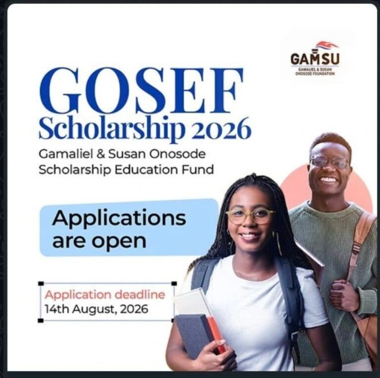 GOSEF SCHOLARSHIP