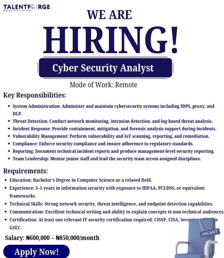 TALENTFORGE SOLUTIONS LIMITED