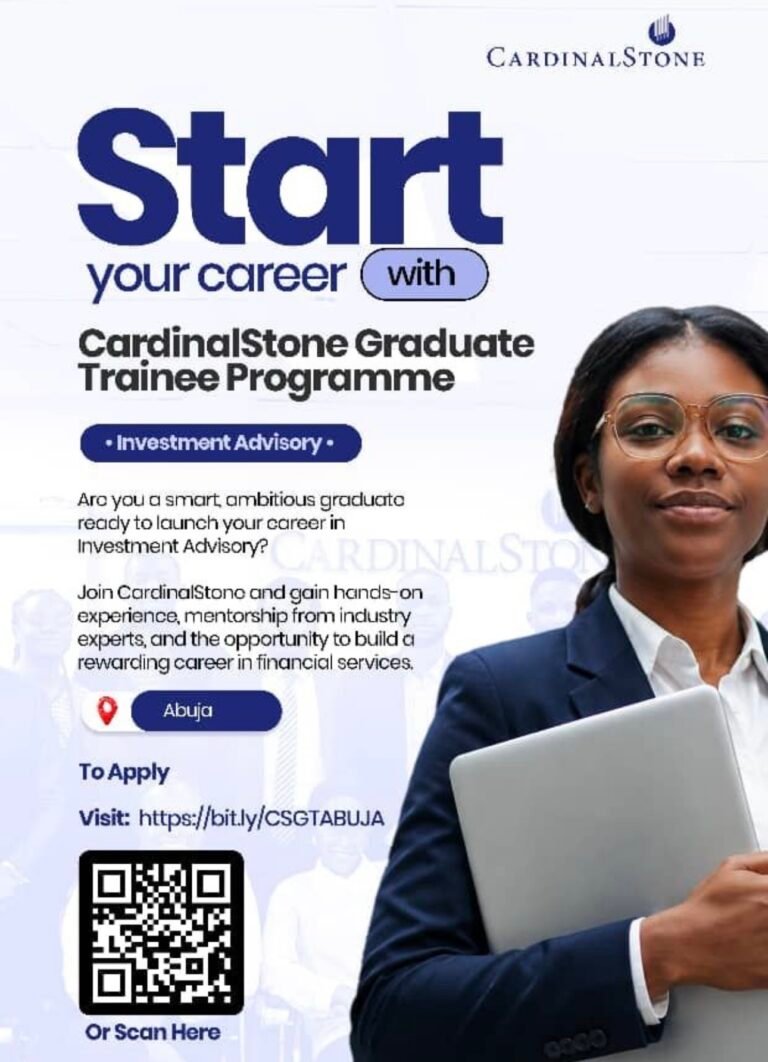 Internship with CardinalStone Limited
