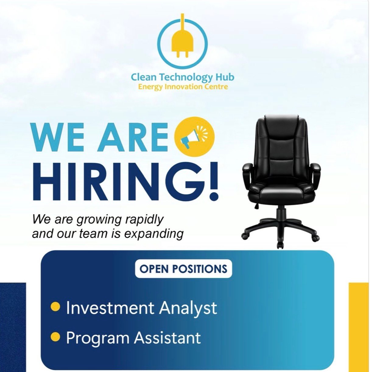 CLEANTECH HUB JOB ADVERTISEMENT