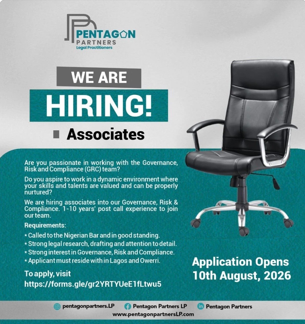 PENTAGON PARTNERS JOB