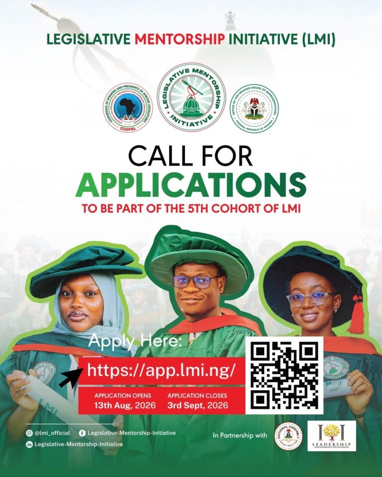 LEGISLATIVE MENTORSHIP INITIATIVE (LMI) FELLOWSHIP 2026